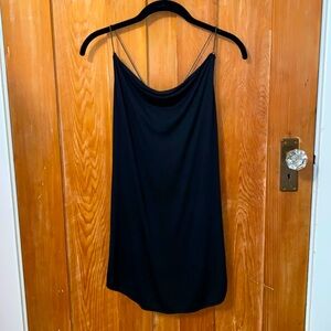 Black Tank Top with Metal Straps by Society of Rational Dress - Small